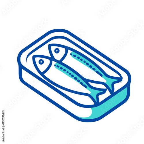 Vibrant Flat Design Canned Sardines 