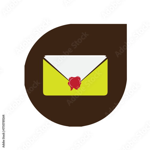 Envelope with Wax Seal Icon
