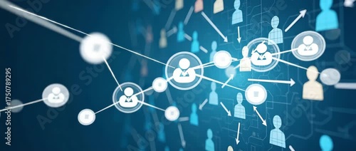 Construct a comprehensive analytics tool that maps customer pathways and behavioral touchpoints to support strategic improvements in service delivery and retention in  Photo Stock  Concept  and empty 