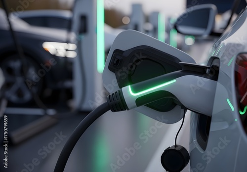 Wallpaper Mural Future EV Charging Port Detail Torontodigital.ca