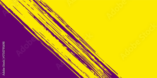 Abstract Yellow Grunge Background With Purple Scratch Texture