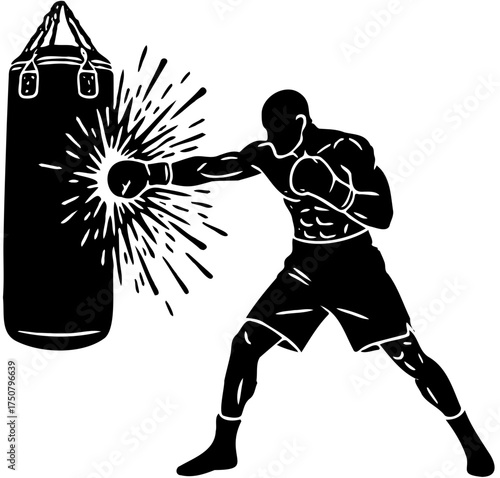 Boxing Power Punch
​Punching Bag Workout 
​The Knockout 
​Boxer's Silhouette
​Explosive Strike (