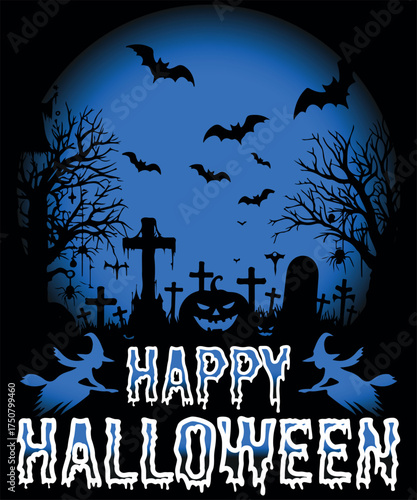 Halloween T-Shirt Graphic Design Spooky, Scary, Cute Pumpkin, Ghost, Witch Graphic 