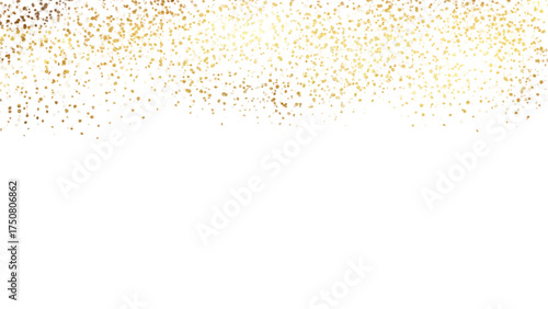 golden abstrcact sparkles on transparent background