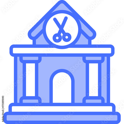 Beauty Salon blue icon