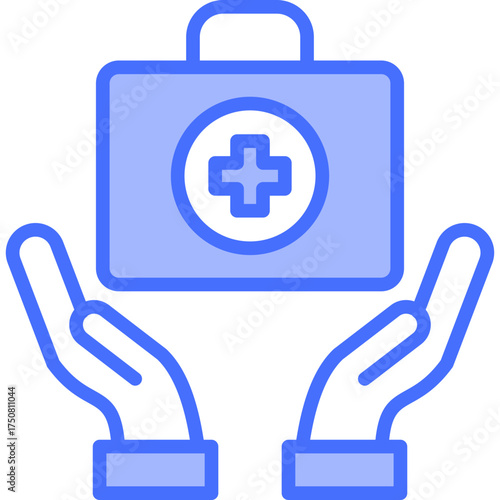 Health Services blue icon