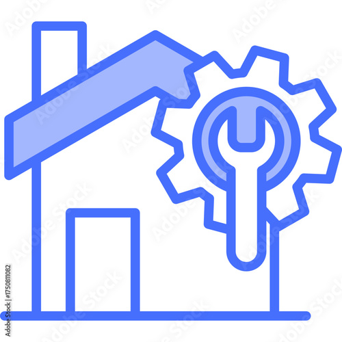 Home Repair blue icon