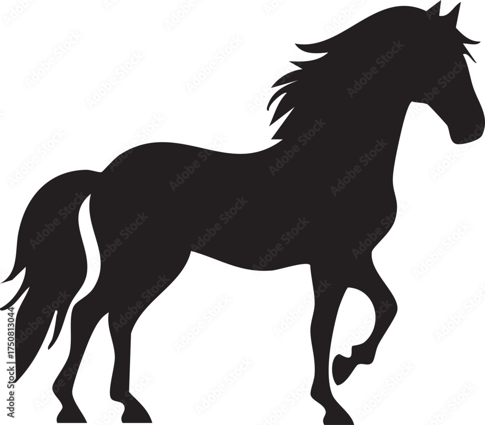 Obraz premium Horse Silhouettes Vector Art & Graphics