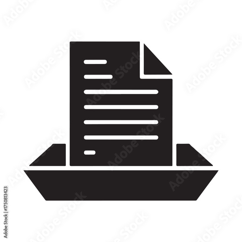 Document Tray Office Organizer Icon