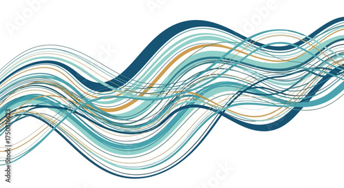 Abstract Flowing Lines Background.