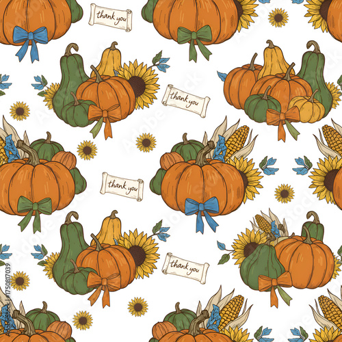 Wallpaper Mural Colorful Autumn Harvest Arrangement with Pumpkins Gourds Sunflowers. Torontodigital.ca