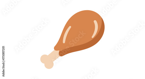 Crispy Chicken Drumstick Delight: A Tasty Treat Illustration for Food Lovers and Designers