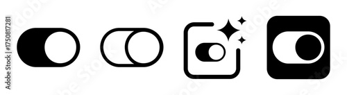 On off icon on off button sign in transparent PNG vector illustration for power control user interface and electronic device design elements