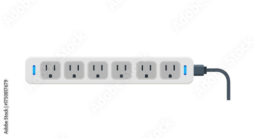 Power strip with multiple outlets providing a convenient energy distribution solution appliance