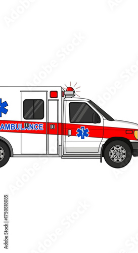 Wallpaper Mural Ambulance vehicle emergency medical service transport. Torontodigital.ca