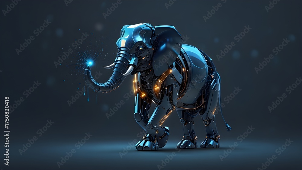 Fototapeta premium Robo Elephant Helper