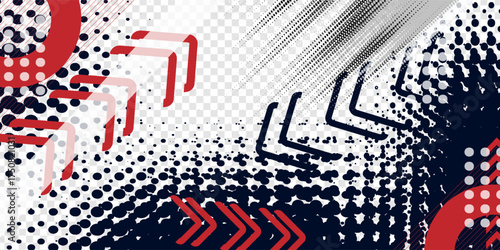 Abstract sport background. White, red and navy background with copy space area very useful for banner on social media and website