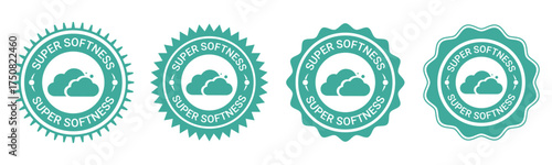 Super Softness Badge Label Seal Premium Product Design