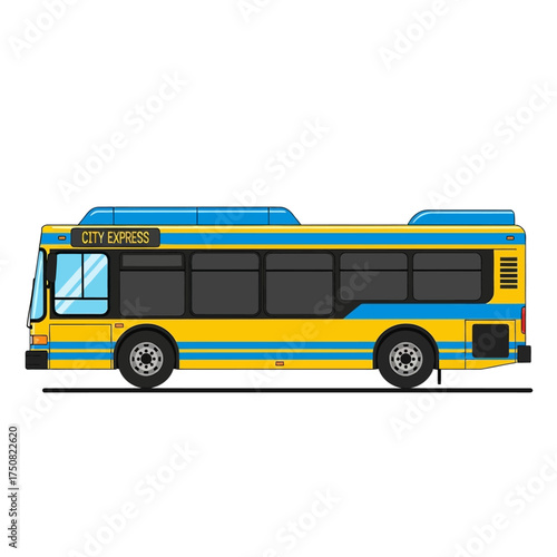 City Express Bus Illustration.