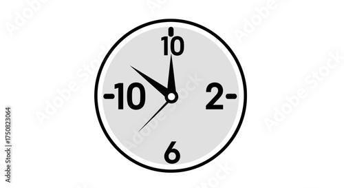 Clock displaying time illustrating precise timekeeping and the measurement of time intervals on a