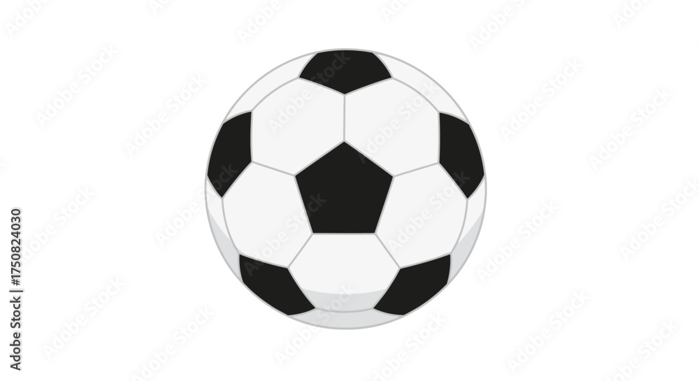 Fototapeta premium Classic Black and White Soccer Ball.