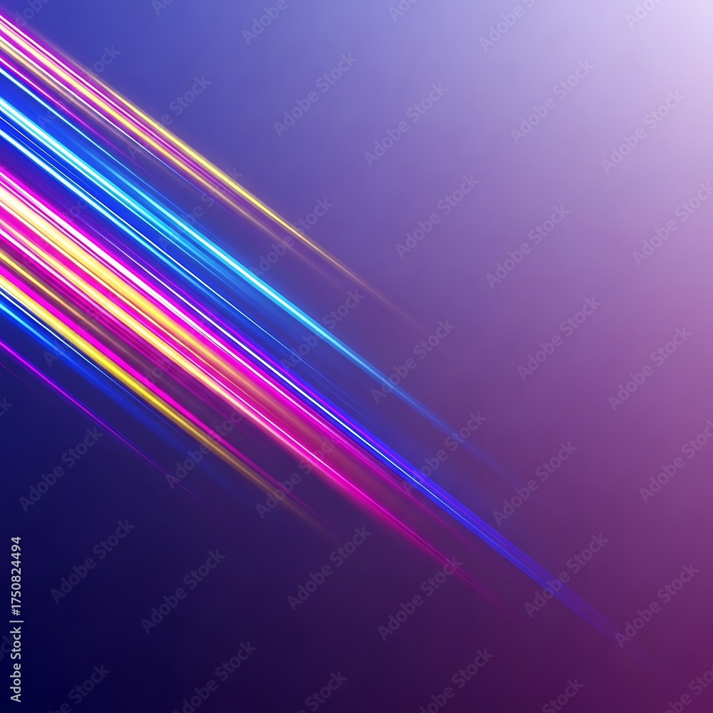 Fototapeta premium Abstract Light Streaks Background with Vibrant Colors.