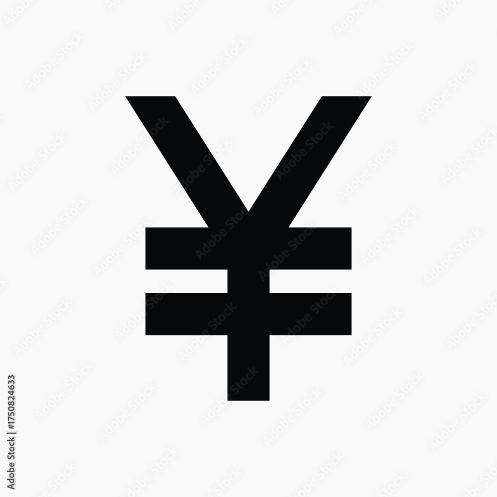 Obraz premium Japanese Yen currency, flat icon vector