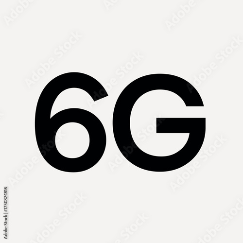 6G flat icon vector