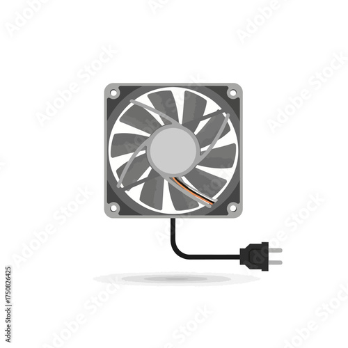 Computer Cooling Fan with Power Plug.