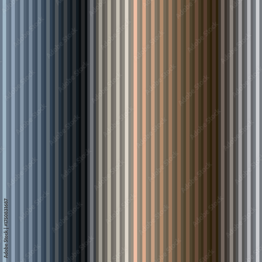 Obraz premium Elegant Abstract Vertical Stripe Pattern with Diverse Cool to Warm Color Gradient Background.