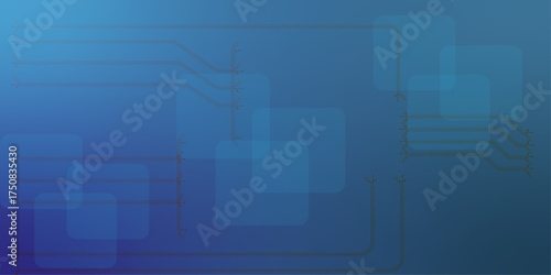 Abstract futuristic circuit board Illustration, Circuit board pattern for technology background. Abstract electric technology circuit lines. Futuristic connection digital technology data background.
