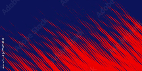 Halftone on blue background. Vector dots glitter or halftone glitter pattern texture Pop Art Style Background. vector grunge arts red grunge