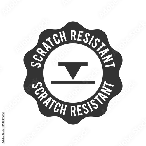 scratch resistant stamp with rounded  edges