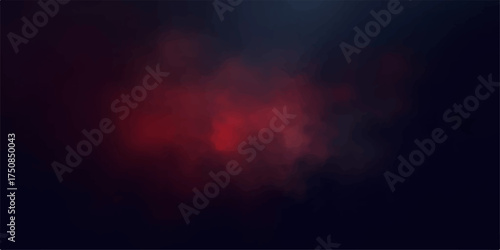 Abstract swirling dark red and black smoke or nebula with glowing ethereal light effects in a mysterious atmosphere