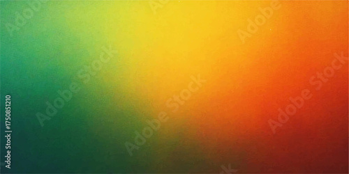 Abstract pixelated gradient background transitioning from deep green to vibrant yellow and fiery orange colors