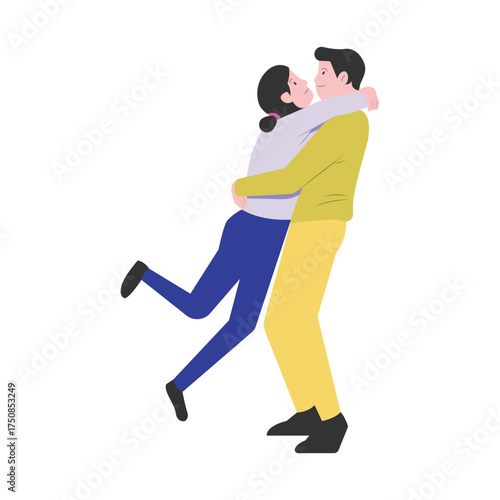 Family Happiness Vector Illustration Which can easily edit or modify