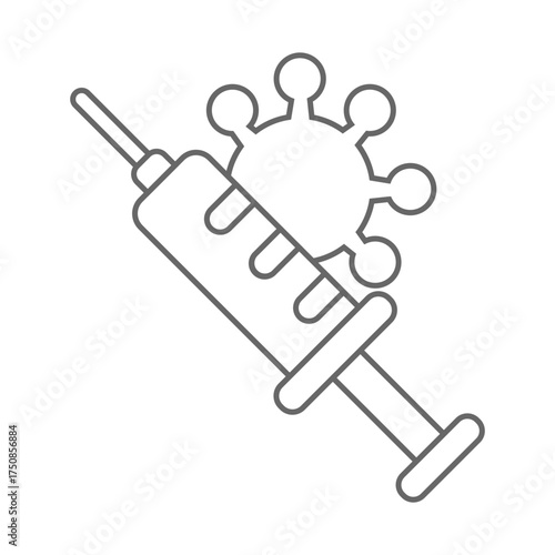 Vaccine icon desigbn