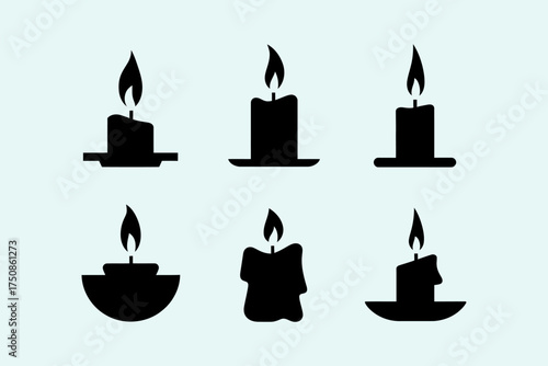 Black Candle Silhouettes Collection