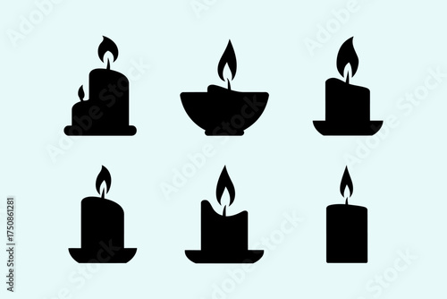 Black Candle Silhouettes Collection