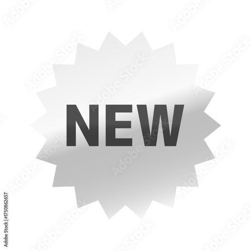 光沢のあるアイコン_NEW_M＋1c font_ギザギザ型_SILVER