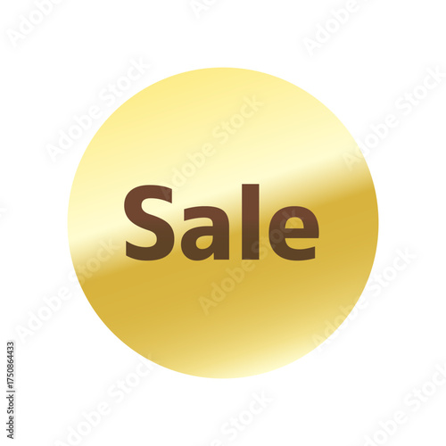 光沢のあるアイコン_Sale_M＋1c font_丸型_GOLD