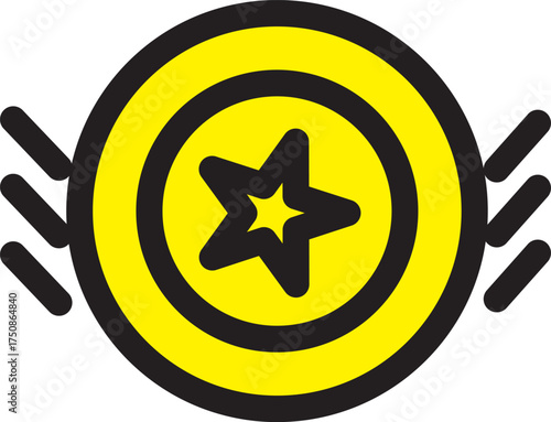 Earn point icon. sign vector