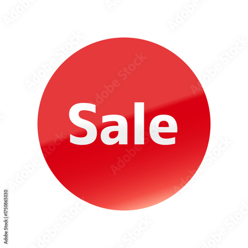 光沢のあるアイコン_Sale_M＋1c font_丸型_RED