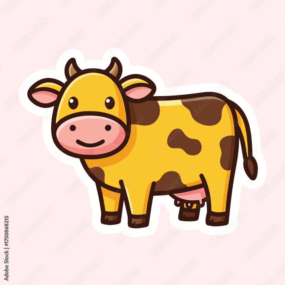 Fototapeta premium funny cow cartoon