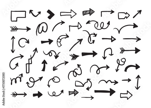 Hand drawn arrow seamless pattern vector design creative illustration