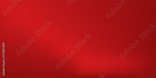 Abstract red gradient background, light and shadow on the backdrop with dimensions, hot tone wall with intense color, horizontal wallpaper.Print