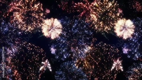 Seamless Loop Fireworks Display Celebration
