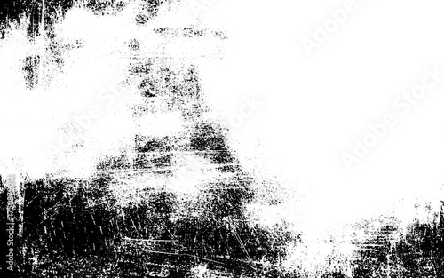 Abstract grunge texture effect, scratch and dust particle grain on white background. Dirt overlay or screen effect use for grunge and vintage