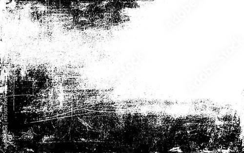 Abstract grunge texture effect, scratch and dust particle grain on white background. Dirt overlay or screen effect use for grunge and vintage