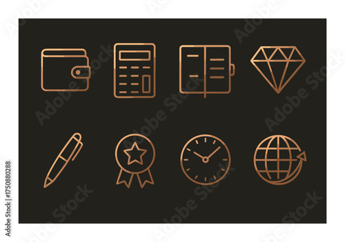Outline icons: pet carrier, dog, nature, coffee, lamp, sneakers, heart, sun.